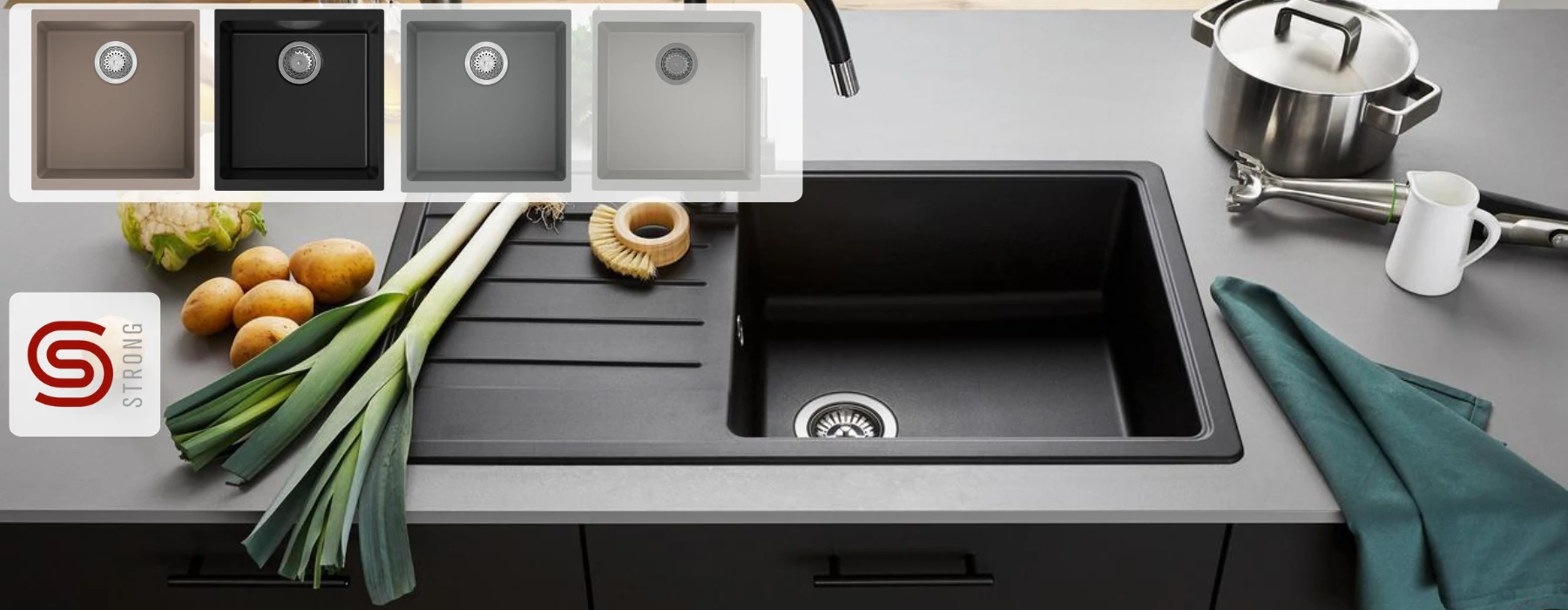 Strongsinks gránit mosogató