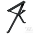 403012 - MILADESIGN ferde asztallábazat szélső EX 72080 fekete 720 mm
