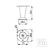 492887 - StrongLegs bútor láb FS010, 102mm, fekete matt