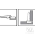 BLUM 71T0550 ráütődő mini csavar 94°