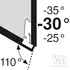 BLUM 79A5451.T szögben álló típus III csavar -30/110°