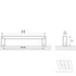 HETTICH 9208083 Fogantyú Bermeo 173/160