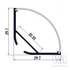 LP-profil Corner 30 alu anodizált 1000mm
