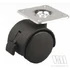 StrongCastors Kerék 30 mm lemez fék fekete