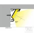StrongLumio LED profil Corner 14 fekete eloxált alu 2000mm