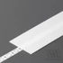 StrongLumio takaróprofil Flat LED profilhoz befűzős tejfehér 1m