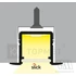 424699 - StrongLumio takaróprofil  Slim/Smart10/Smart-In10 LED profilhoz tejfehér 3m
