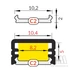 472725 - TM-takaró profil Slim/Smart10/Smart-In10 profilhoz rápattintható tejfehér 2000mm