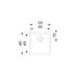 StrongSinks S3 Hron 430x460 mm gránit mosogató barna