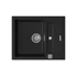 491381 - StrongSinks S3 Vardar 615x500 mm gránit mosogató fekete