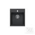 1352 - Quadron JOHNNY 100 gránit mosogató (430x500 mm, 1 medence) black dotted