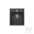 1316 - Quadron JOHNNY 100 gránit mosogató (430x500 mm, 1 medence) black diamond