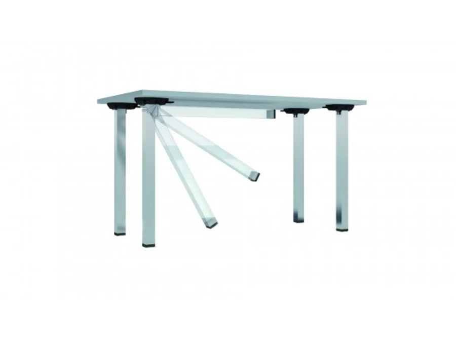 MILADESIGN asztalláb G5 ST606U lehajtható 60 x 60 mm ezüst