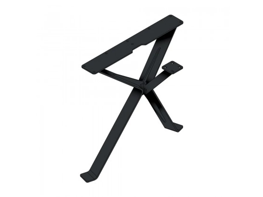 MILADESIGN ferde asztallábazat szélső EX 42050 fekete 420 mm