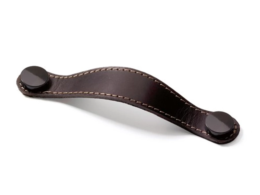 HETTICH 9113646 fogantyú Gela 150/128 mm sötétbarna bőr