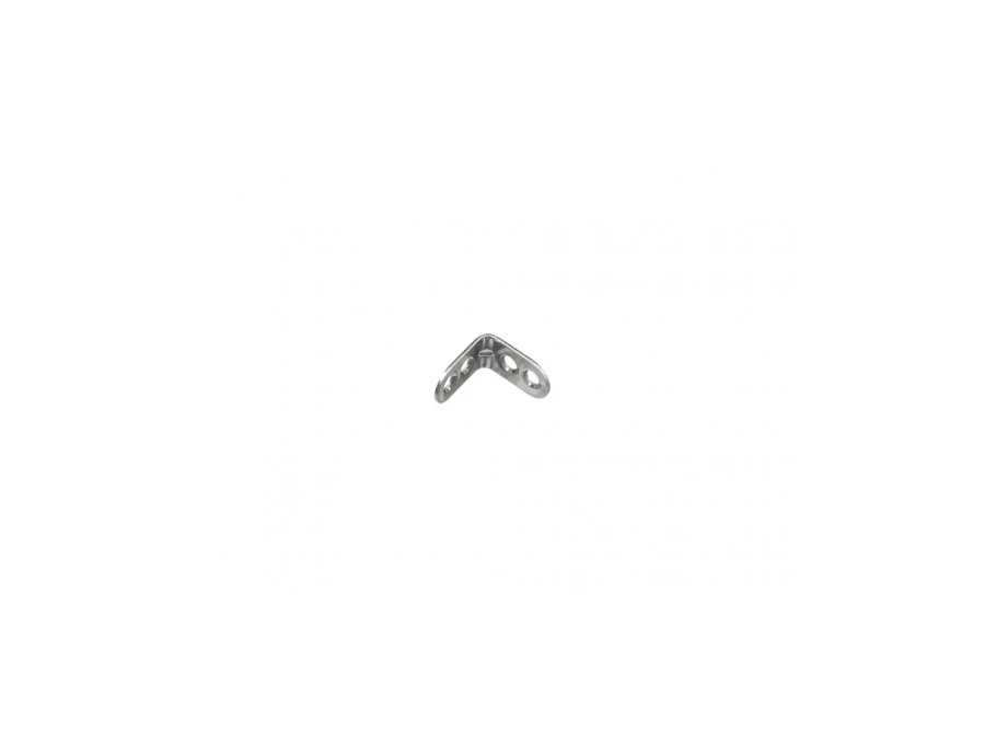 STRONG Sarokvas 25x25mm megerősített, cink fehér