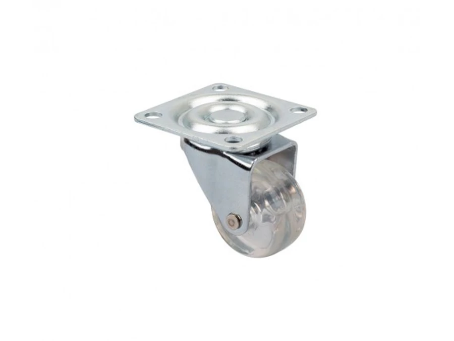 StrongCastors Kerék TOP-E, átm. 35 mm, átlátszó sötét, fék nélkül