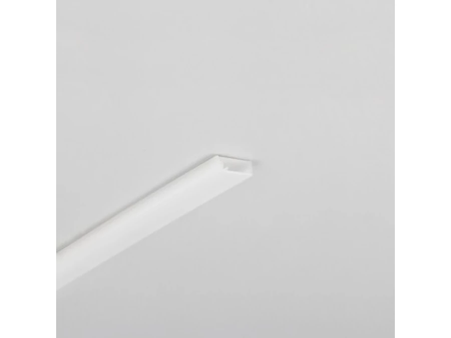 StrongLumio műanyag LED profil Slash8, tejfehér, 3m