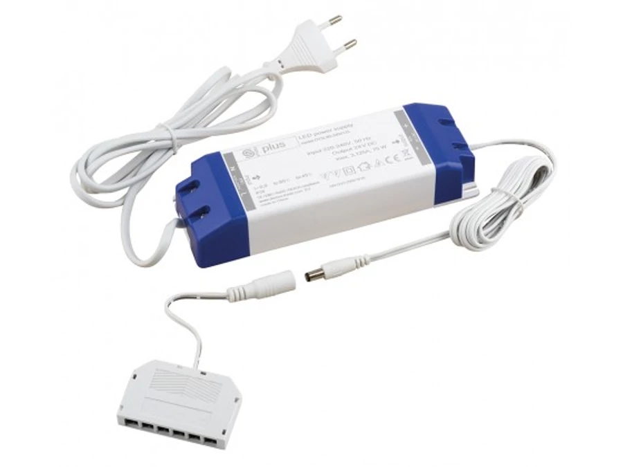 StrongLumio tápegység, 24V, 75W, Jack/6xMINI konektor
