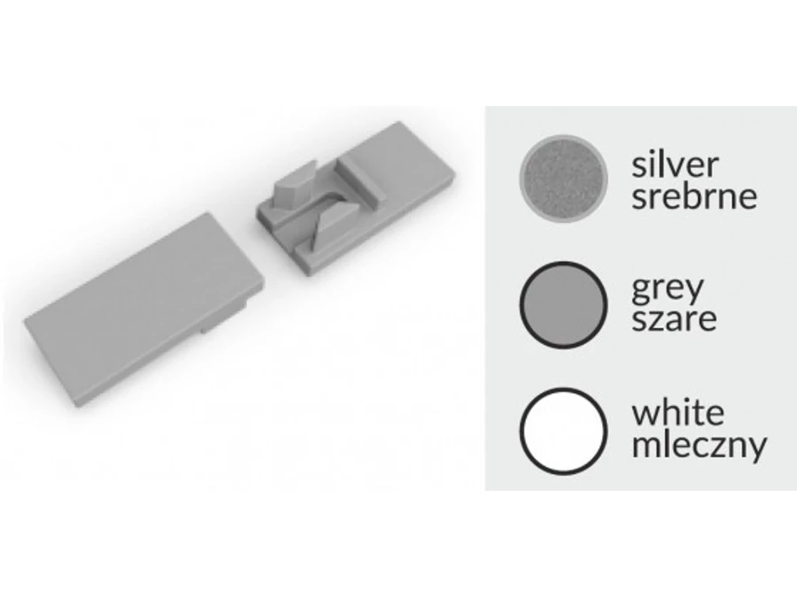 StrongLumio végzáró LED profilhoz HI8 fehér (pár)