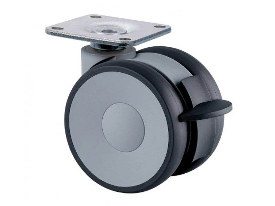TENTE Kerék Linea 65 mm fékkel 70 kg, sötétszürke