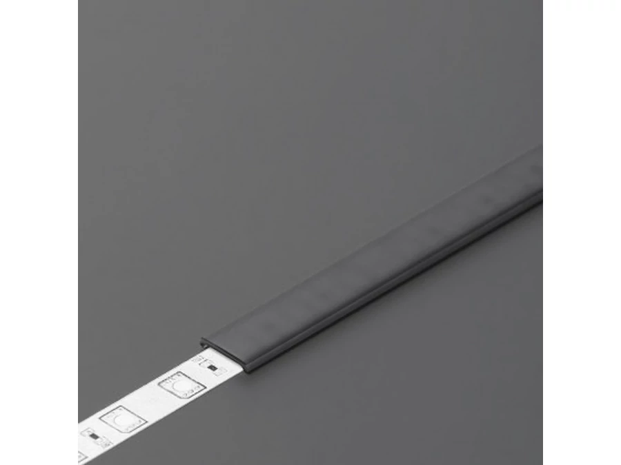TM-takaró profil Slim/Smart10/Smart-In10 profilhoz rápattintható fekete 2000mm