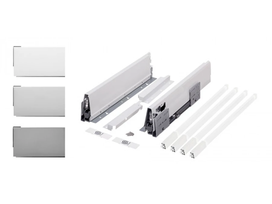 K-StrongBox H204/300mm két szögletes magasító korláttal szürke