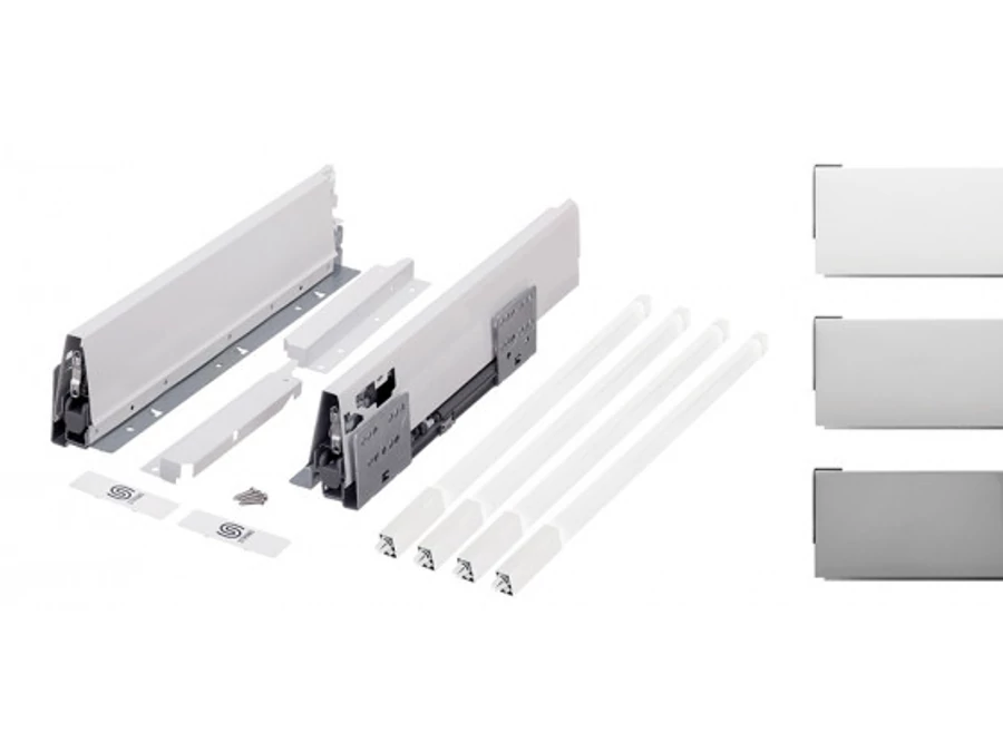 K-StrongBox H204/500mm két szögletes magasító korláttal titán