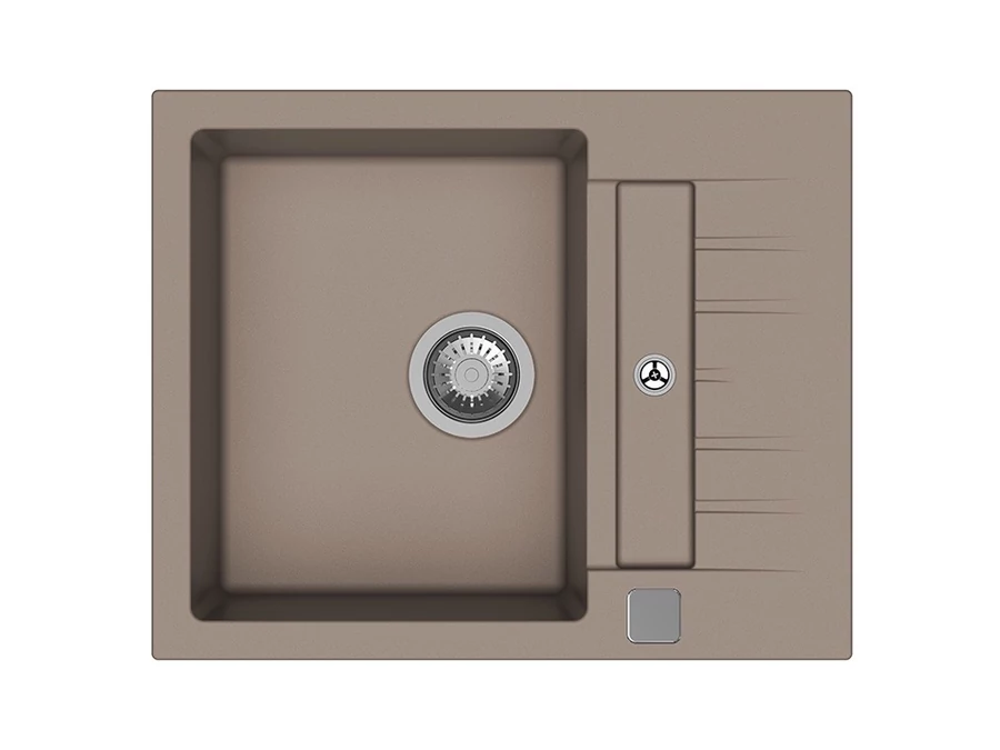 StrongSinks S3 Vardar 615x500 mm gránit mosogató barna