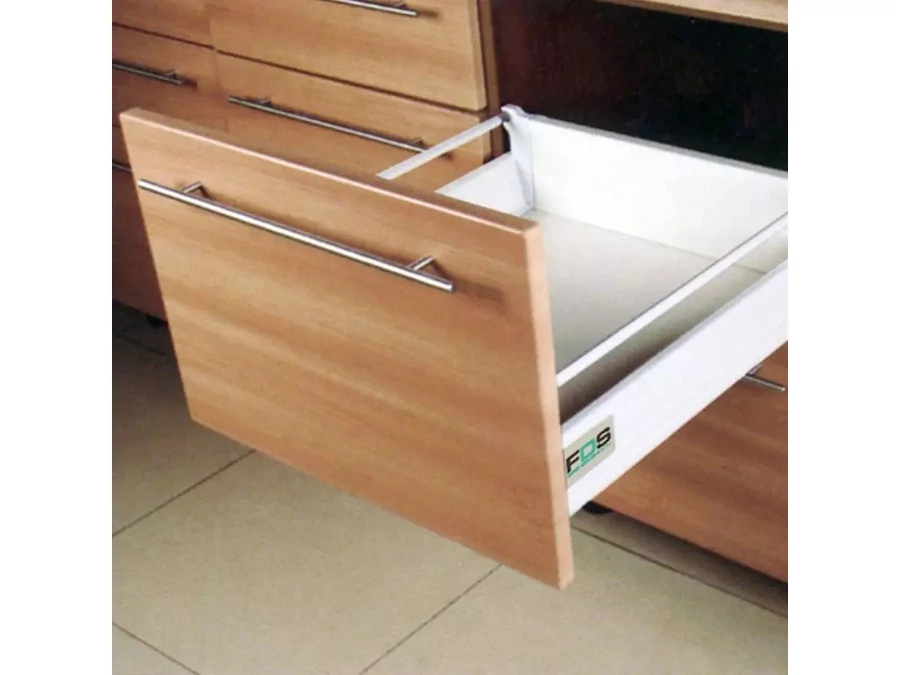 FDS DUPLAFALÚ FÉM FIÓKOLDAL FDS-DF B 300mm MAGASÍTOTT, 40kg FEHÉR