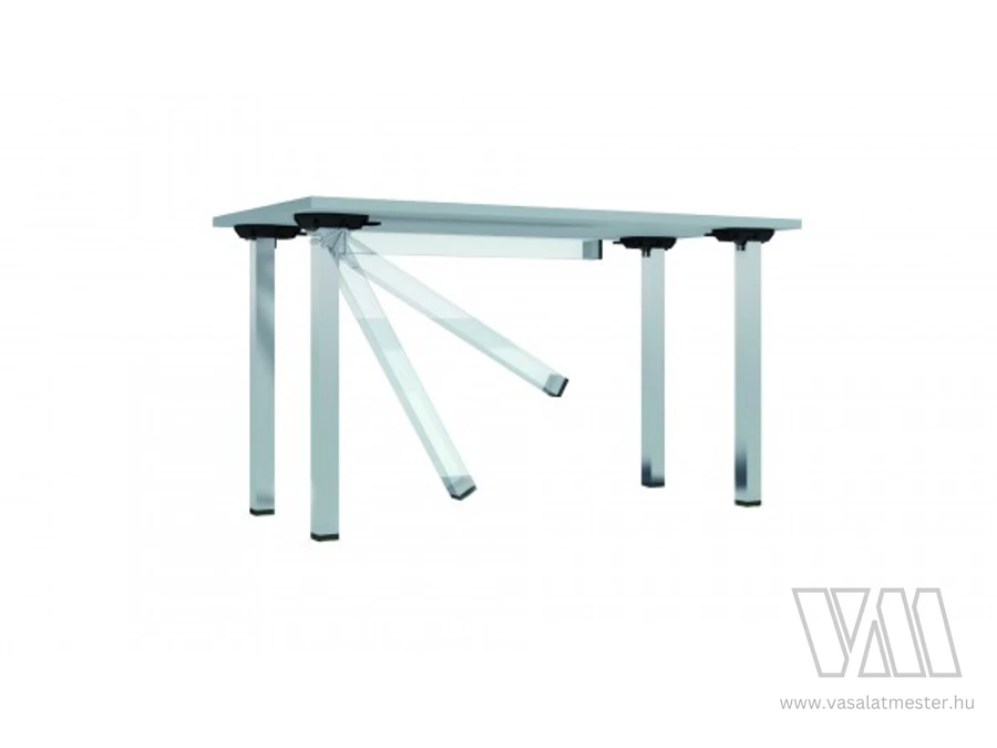 MILADESIGN asztalláb G5 ST506U lehajtható 50 x 50 mm ezüst
