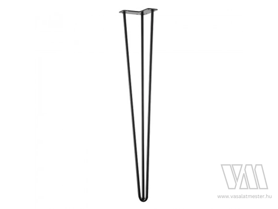 318052 - StrongLegs asztal láb TS003, 710mm, fekete matt