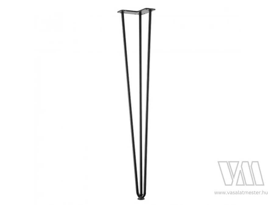 318052 - StrongLegs asztal láb TS003, 710mm, fekete matt