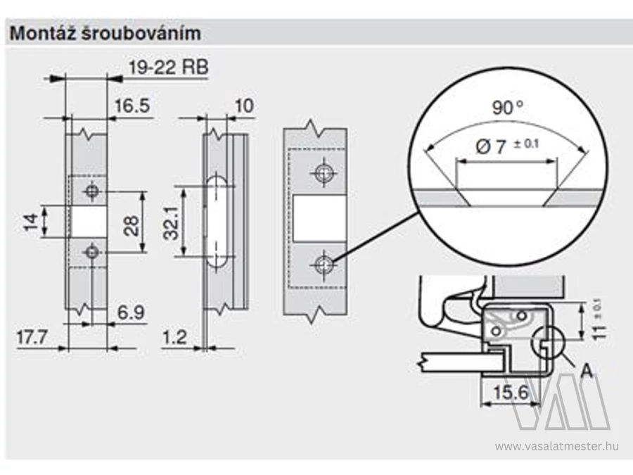 BL 70T950A.TL alu ráütődő Tip-on-hoz