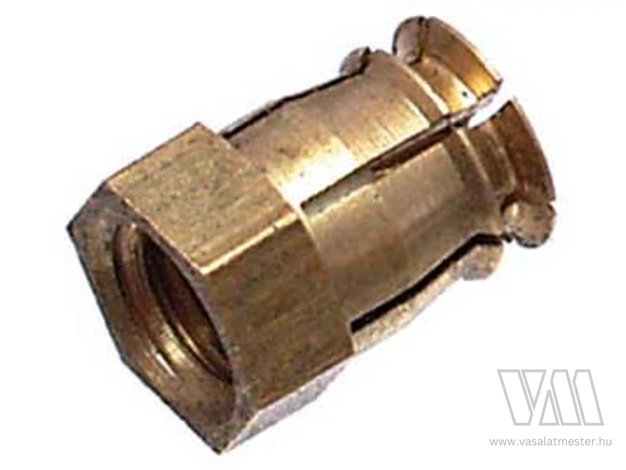 Beütő tipli BU12-M6x12mm sárgaréz