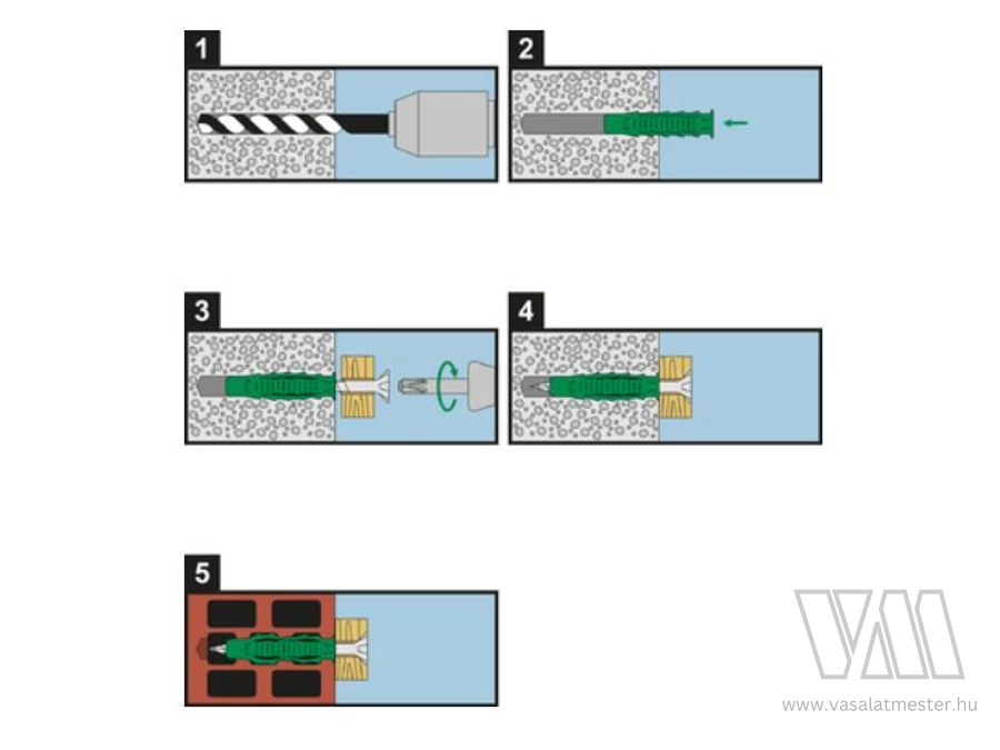 SPAX univerzális fali tipli 6x30mm