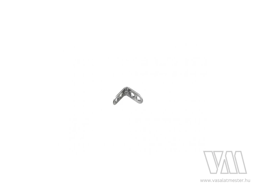 STRONG Sarokvas 25x25mm megerősített, cink fehér
