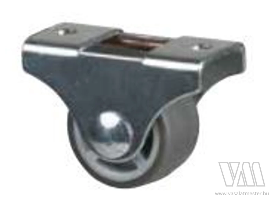 StrongCastors Kerék 25 mm, szürke, rögzített, puha futófelület