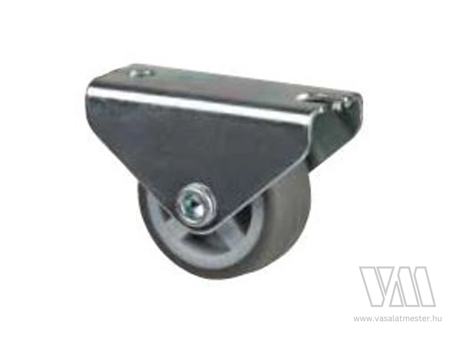 StrongCastors Kerék 30 mm, szürke, rögzített, puha futófelület