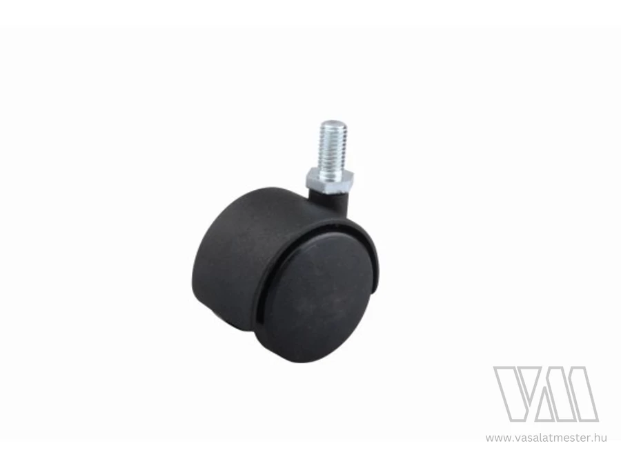 StrongCastors Kerék 40 mm csap M8 x 15 fekete