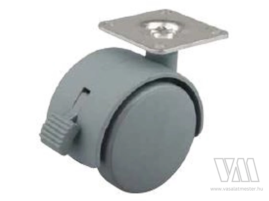 StrongCastors Kerék 40 mm, szürke, lemez, fék