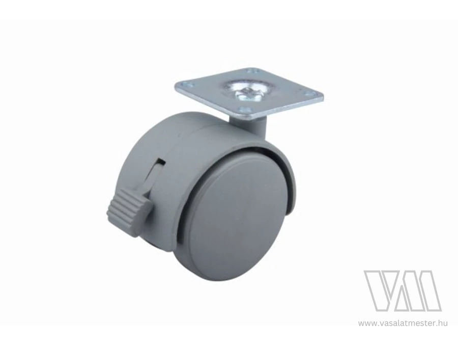 StrongCastors Kerék 50 mm lemez, fék szürke