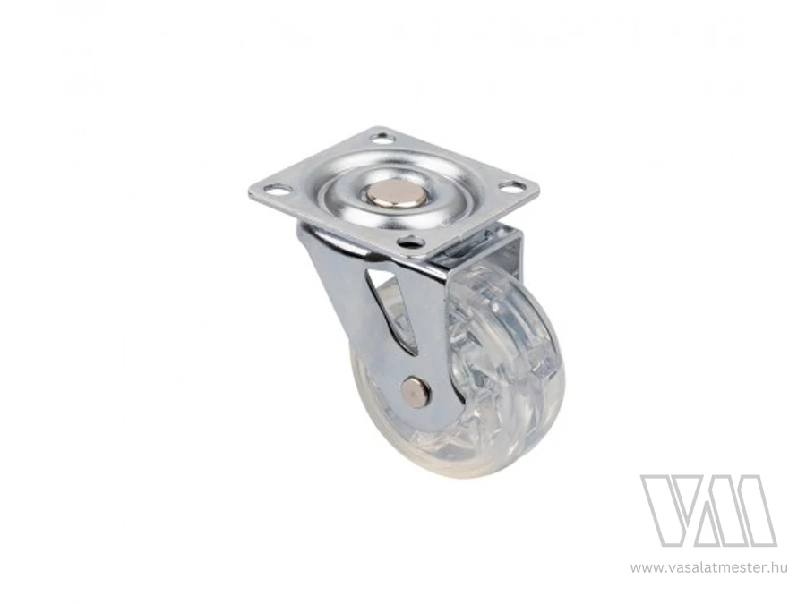 StrongCastors Kerék TOP, 50 mm, átlátszó, fék nélkül