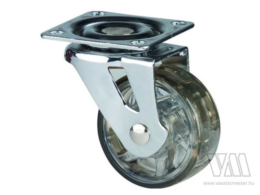 StrongCastors Kerék TOP, 50 mm transzparens barna, fék nélkňul