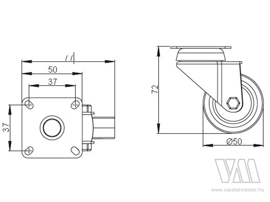 StrongCastors Kerék TPE
