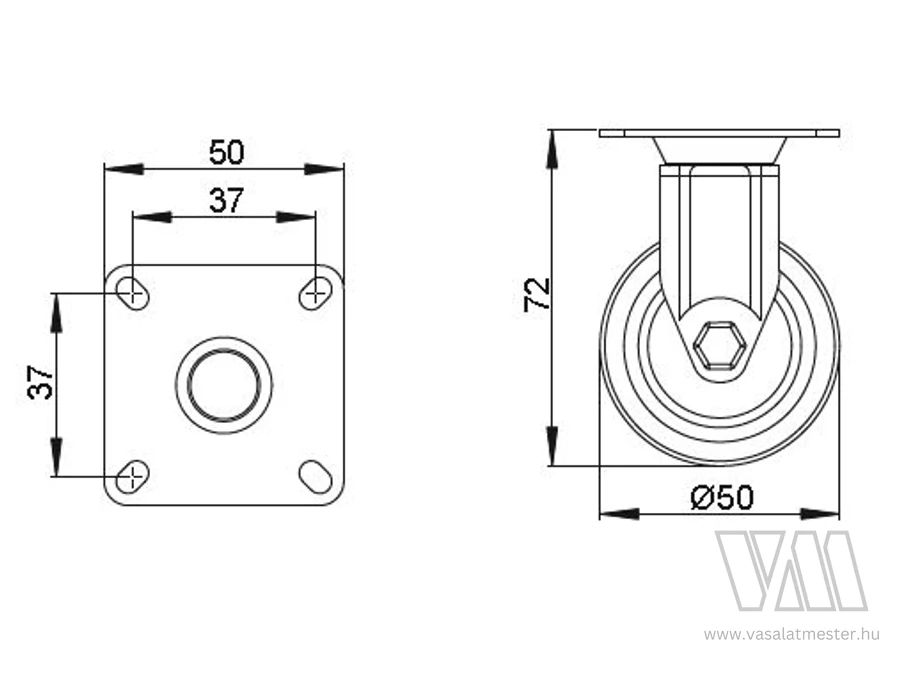 StrongCastors Kerék TPE