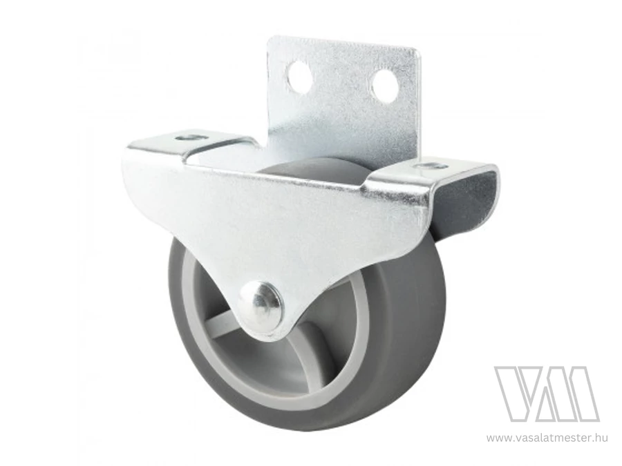StrongCastors Kerék oldalsó rögzítéssel,  50 mm, puha futófelülettel
