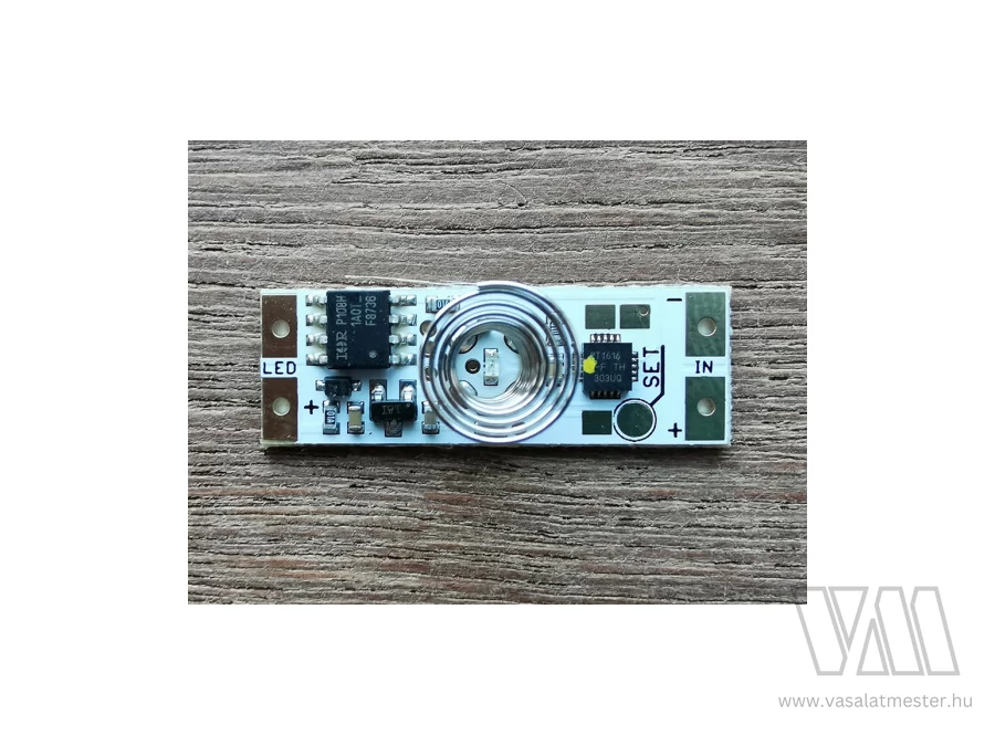 StrongLumio LED pružinový vypínač 12/24V do profilů 90W/180W žlutá kontrolka