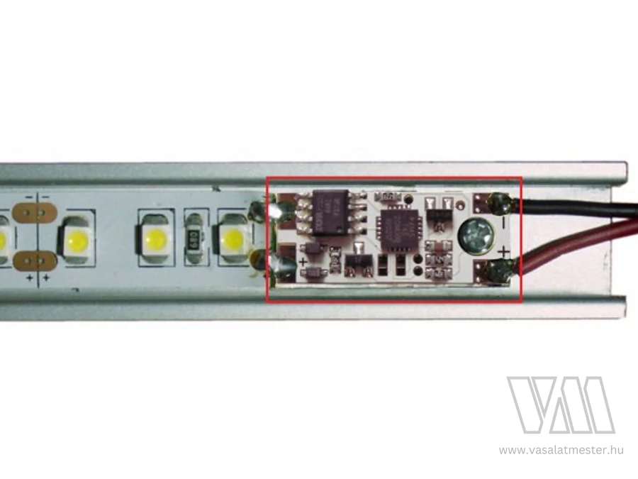 StrongLumio LED kapcsoló/dimmelő profilba 12/24V LED kijelző nélkül