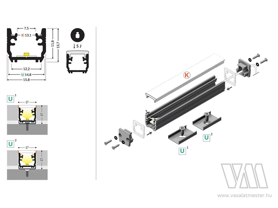 StrongLumio LED profil Floor